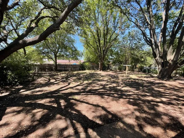 a view of road with trees