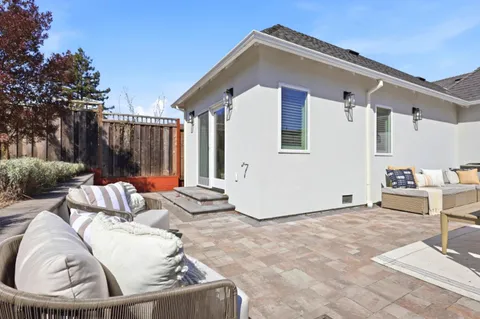 a view of balcony with couch