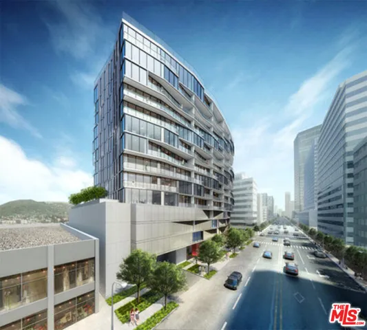 a city view with tall buildings