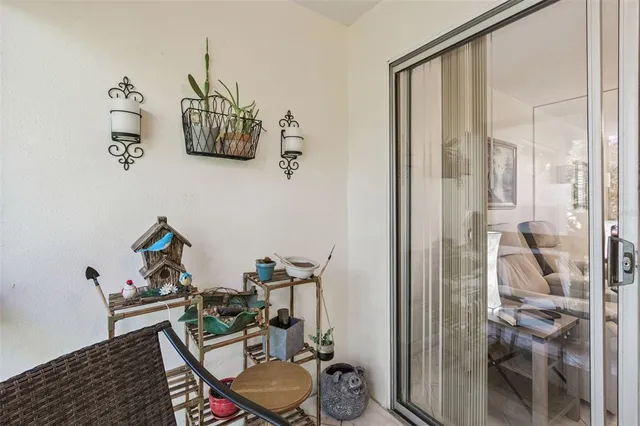 a room with a table and chairs