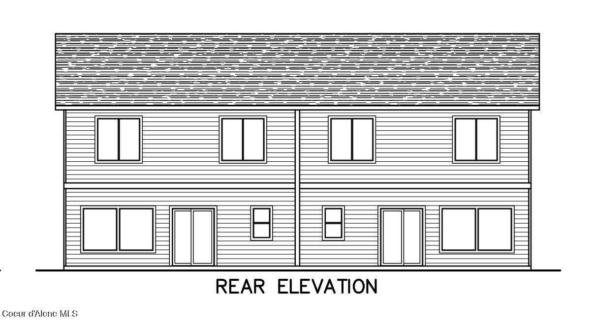 759 North Galbraith Loop Post Falls, ID 83854 - Photo 15 of 17 Rear Elevation Rendering