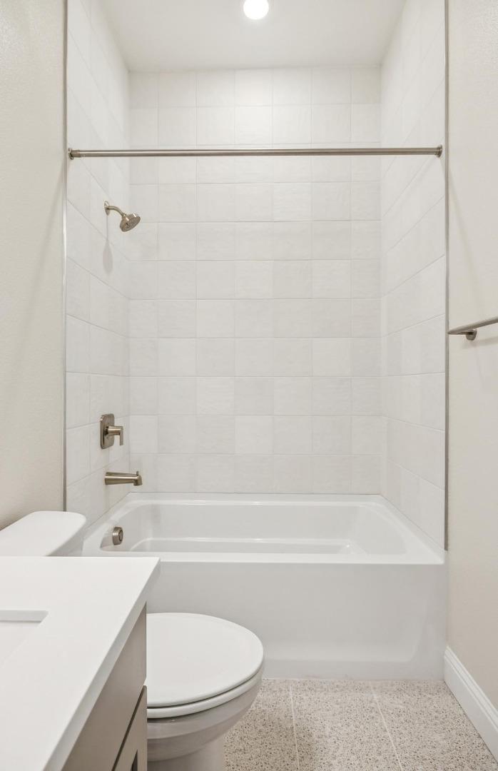 2417 Willow Way San Mateo, CA 94403 - Photo 21 of 34 a bathroom with a sink a toilet and a bathtub