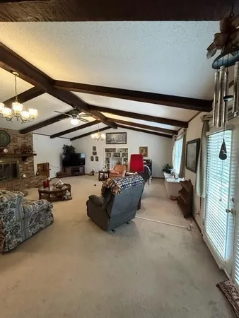 a view of a garage with lots of stuff