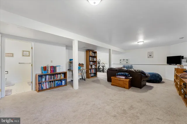 a living room with furniture and a couch