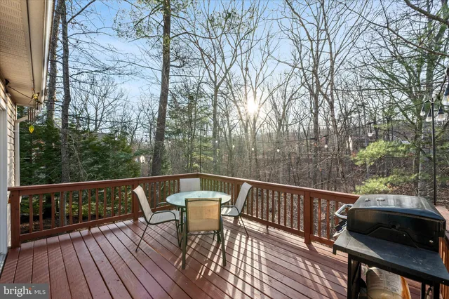 a view of balcony with furniture
