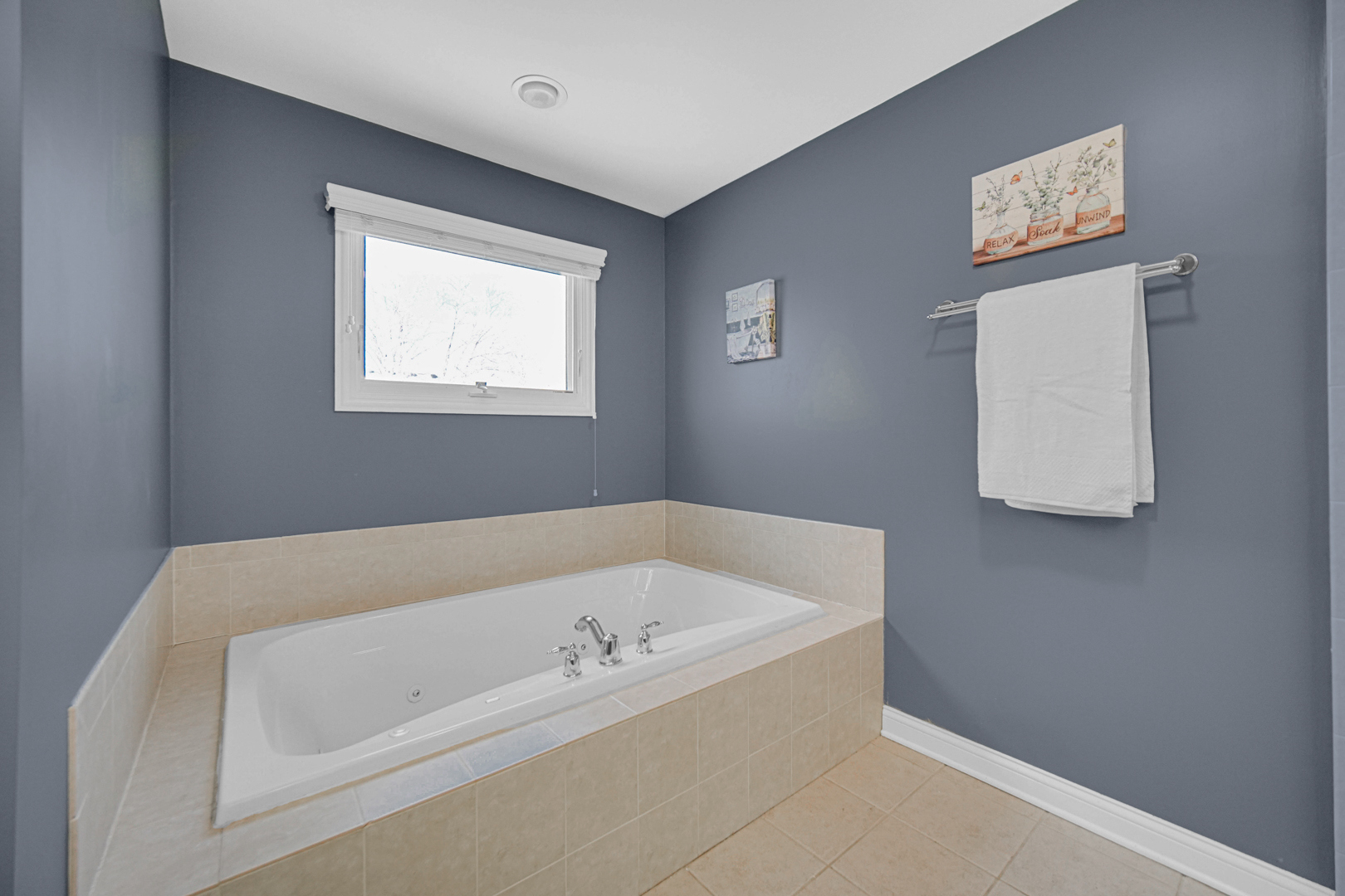 25216 Round Barn Road Plainfield, IL 60585 - Photo 24 of 31 a bathroom with a bathtub and a window