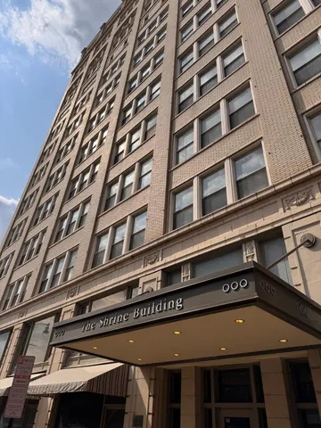 a front view of a building