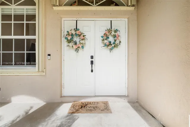 a view of a entryway