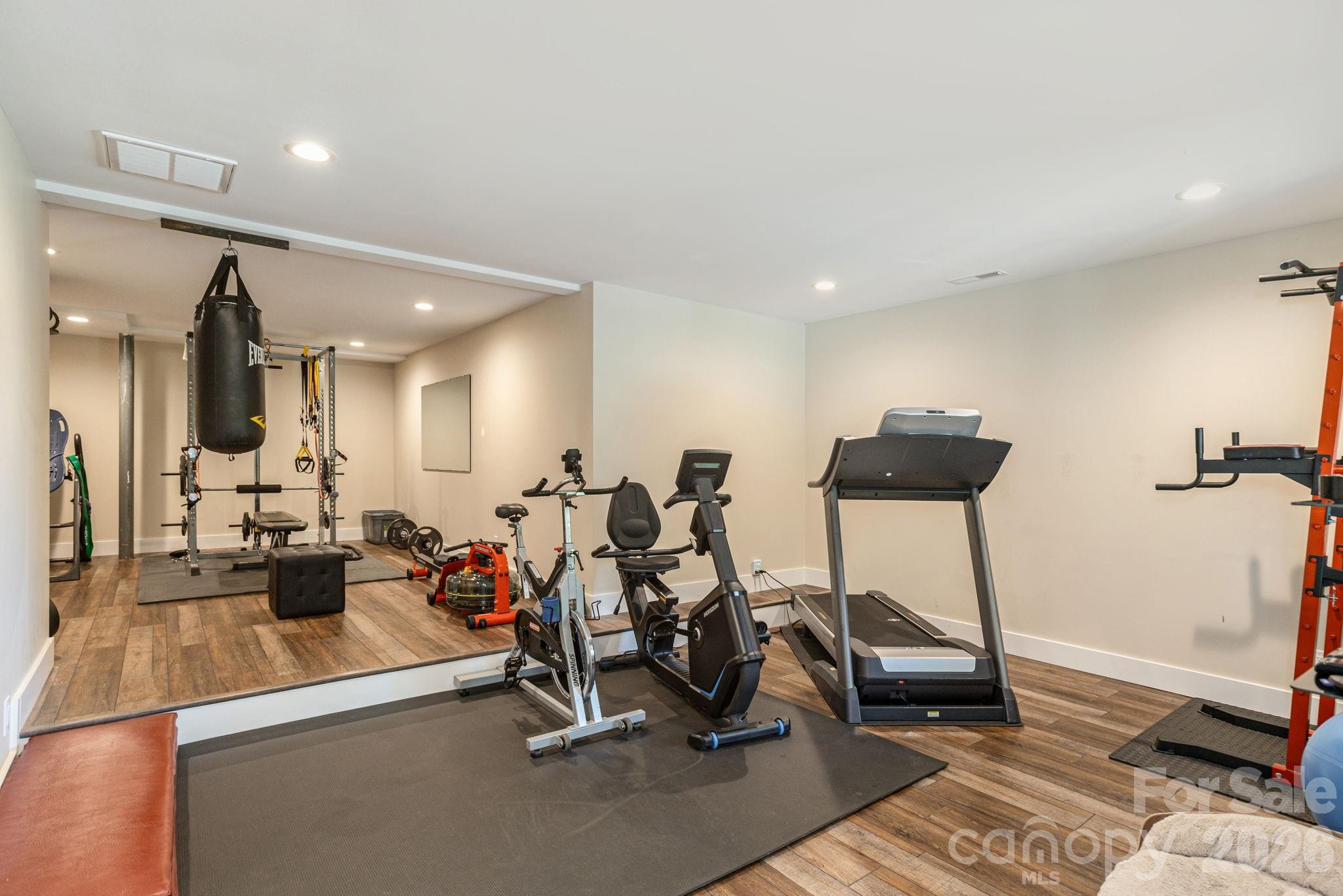 16 School House Road Mills River, NC 28759 - Photo 32 of 48 a view of a room with gym equipment