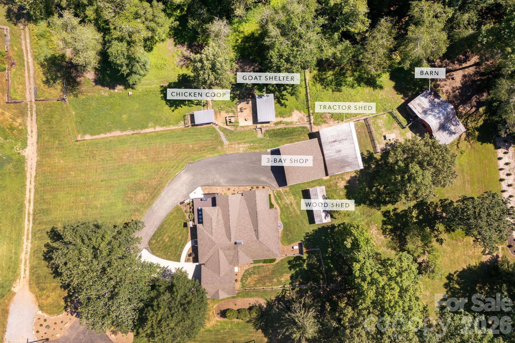 16 School House Road Mills River, NC 28759 - Photo 47 of 48 an aerial view of a house with a swimming pool