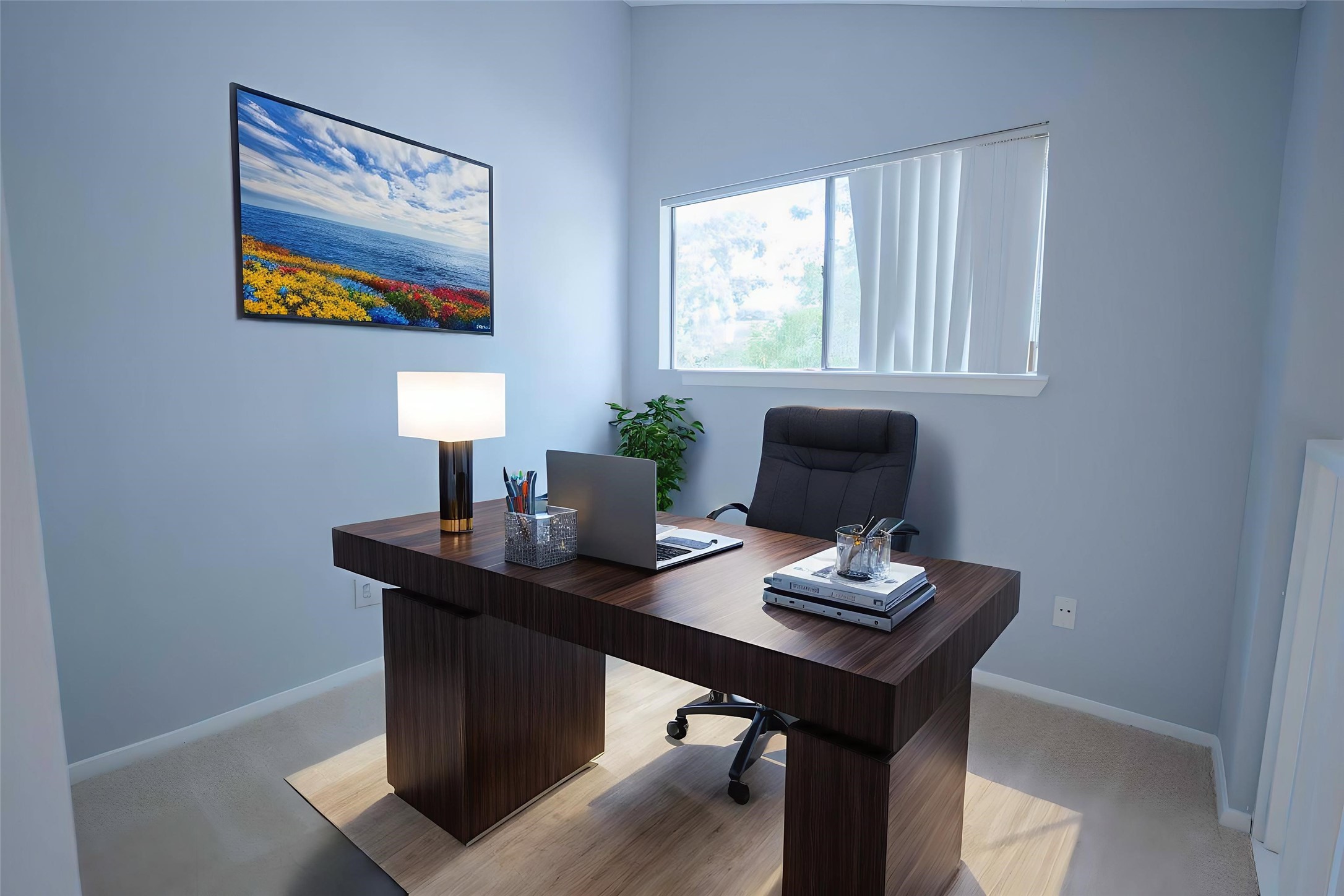 3632 Ocee Street Houston, TX 77063 - Photo 12 of 17 a view of a workspace with furniture