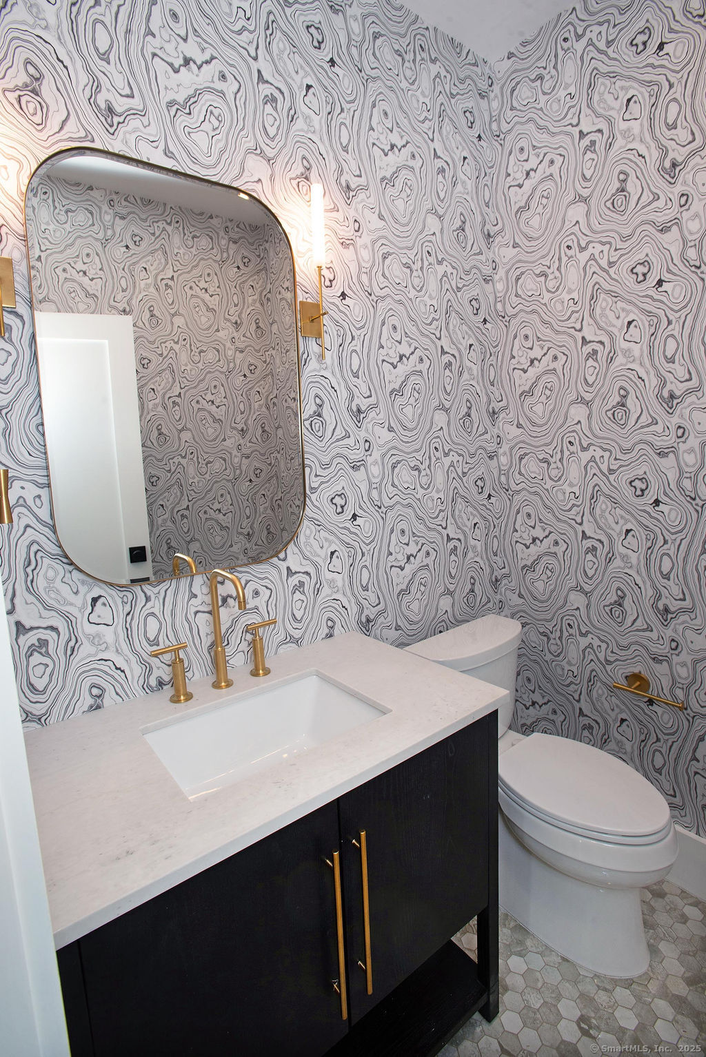 6 Down River Road, Unit B New Canaan, CT 06840 - Photo 10 of 31 a bathroom with a sink and a toilet