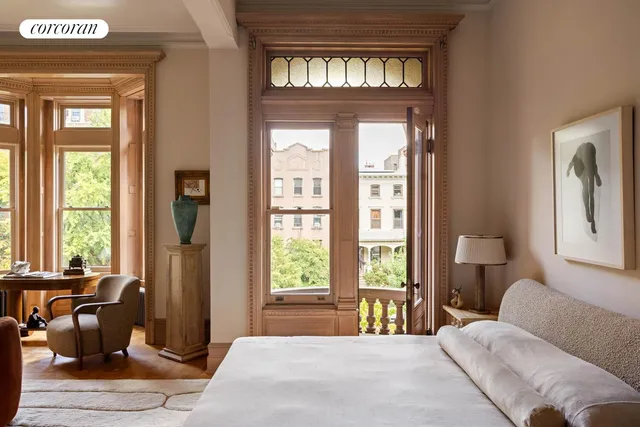 a living room with a couch and a table