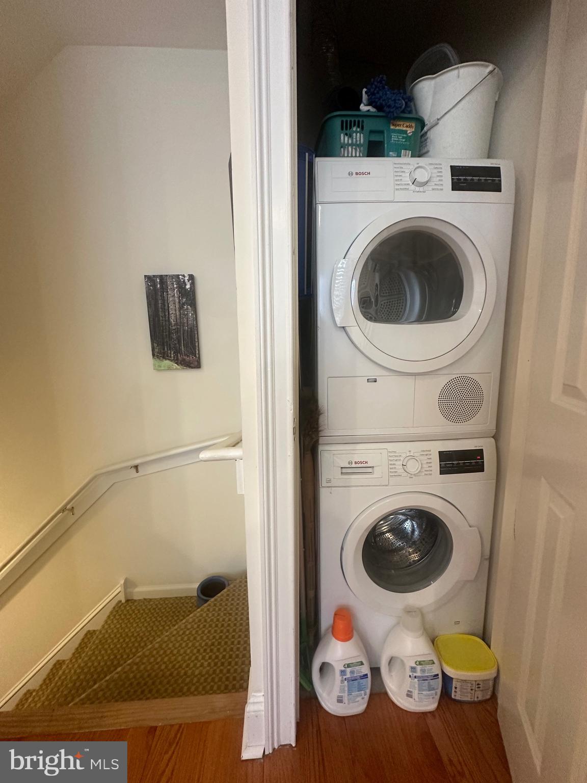 1014 Clinton Street, Unit 2R Philadelphia, PA 19107 - Photo 12 of 16 a utility room with dryer and washer
