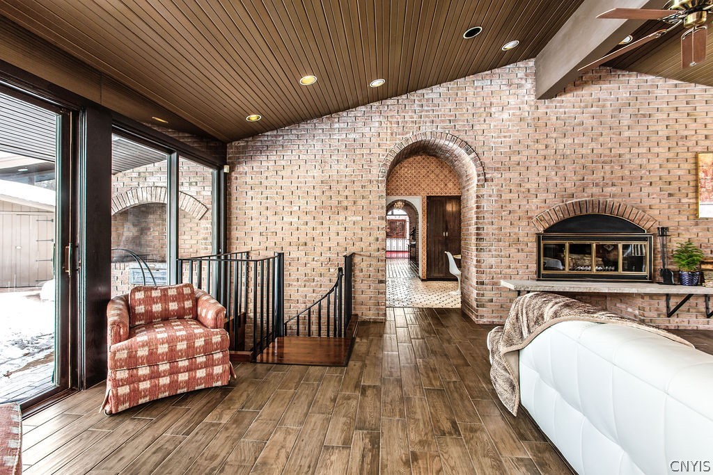 17 Quaker Hill Road DeWitt, NY 13224 - Photo 5 of 50 A peek of the spiral staircase to the lower level,