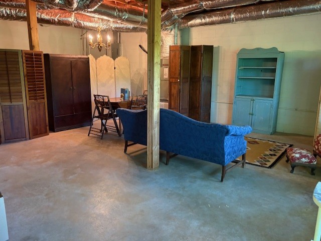 215 Ridge Road Westminster, SC 29693 - Photo 44 of 46 Full Unfinished Basement adds storage and additional play space - perfect for ping pong table and games !