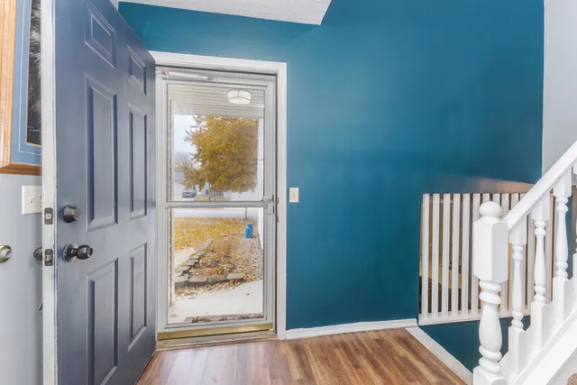 a view of front door