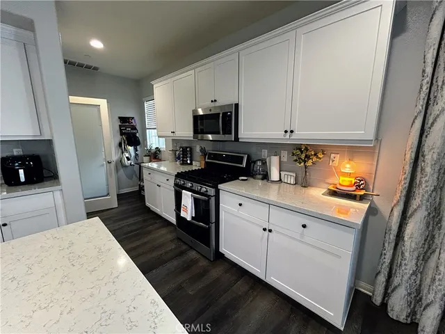 a room with a book shelf