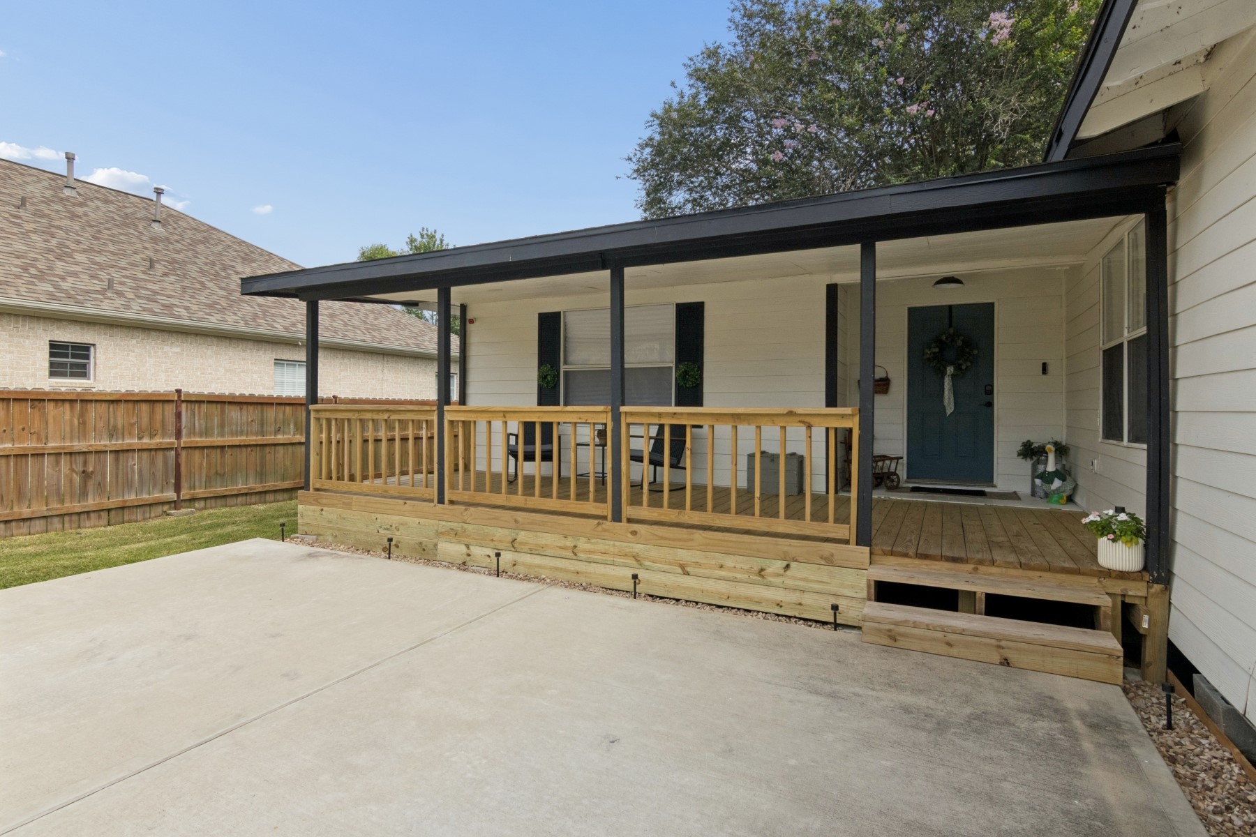 8205 Arrowhead Lane Houston, TX 77075 - Photo 3 of 17 recently replaced porch is the perfect place to relax