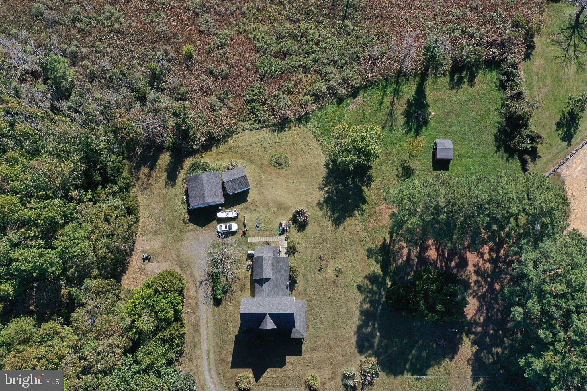 23392 Custom House Road Deal Island, MD 21821 - Photo 44 of 44 an aerial view of a house with outdoor space