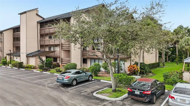 a car parked in front of a building