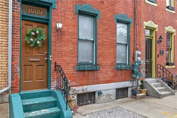 a front view of a house