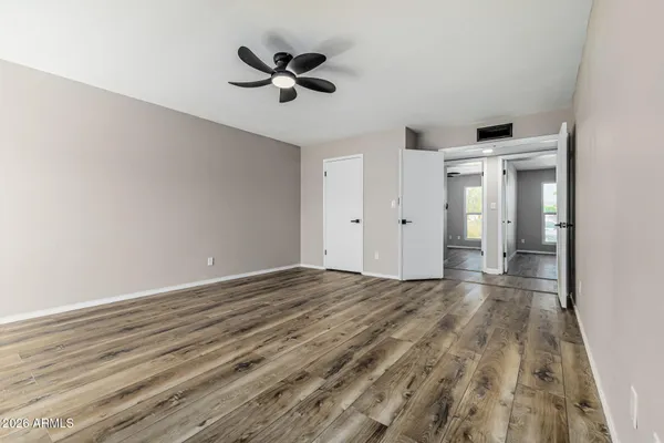 wooden floor in an empty room