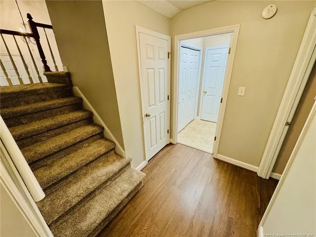 a view of a staircase