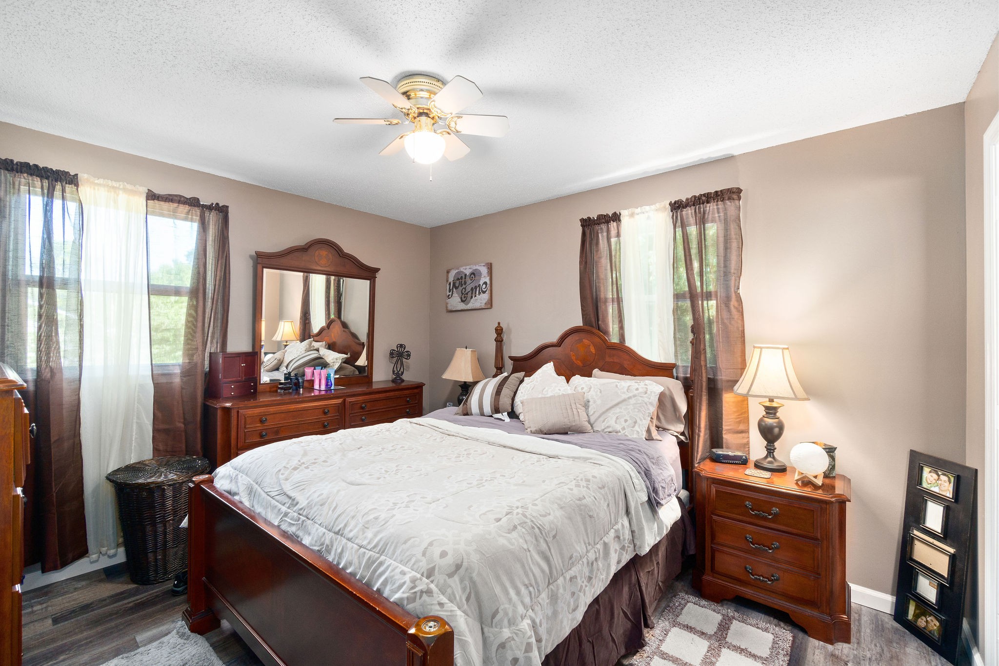 333 Dean Road Clarksville, TN 37040 - Photo 17 of 30 a bedroom with a bed and a chandelier