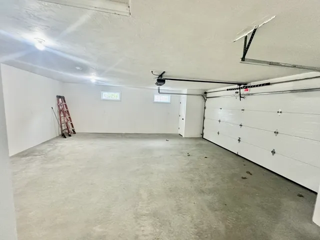 a view of a garage