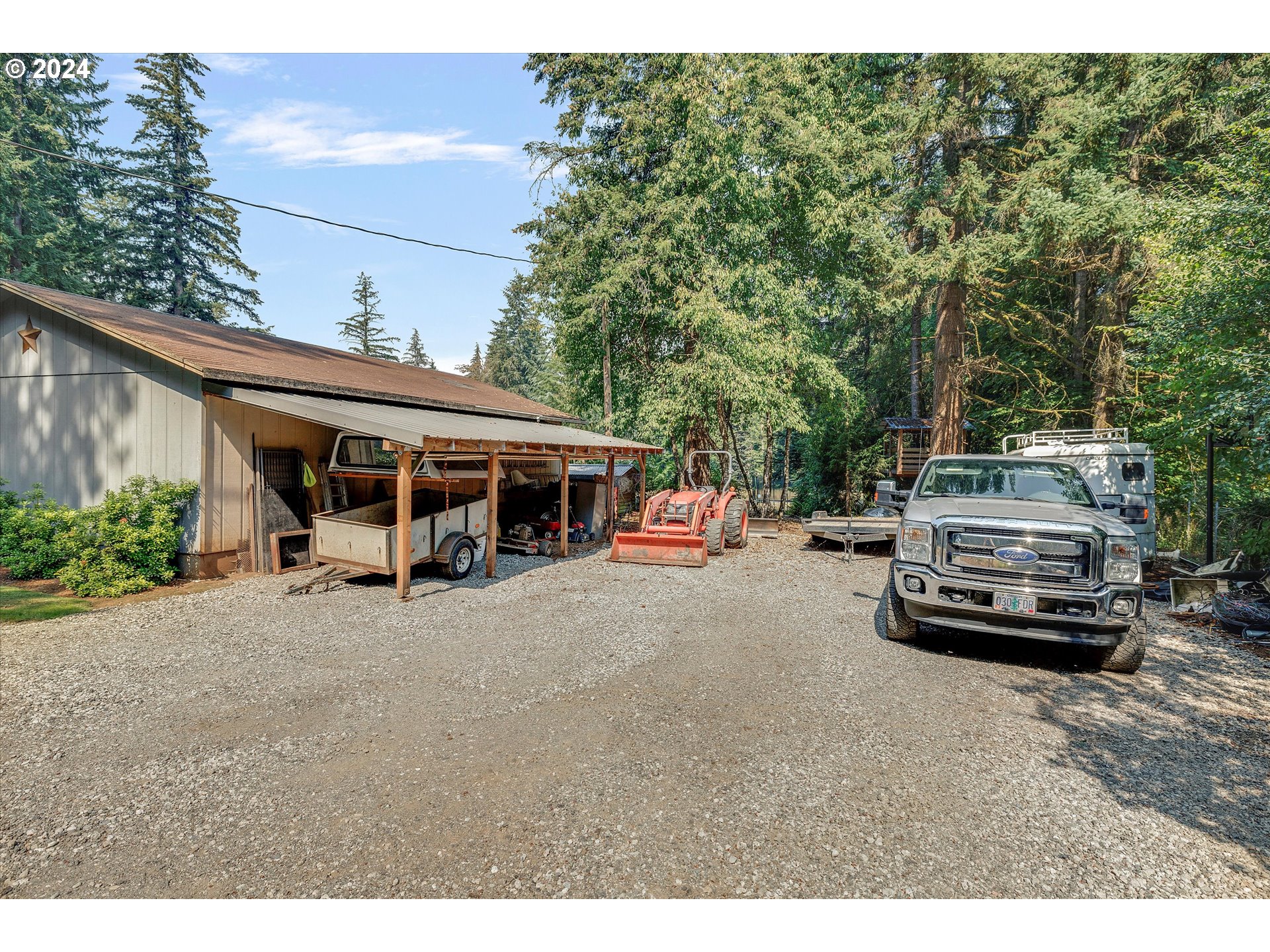 8431 Southeast Groce Road Corbett, OR 97019 - Photo 27 of 37 a car parked in front of a house