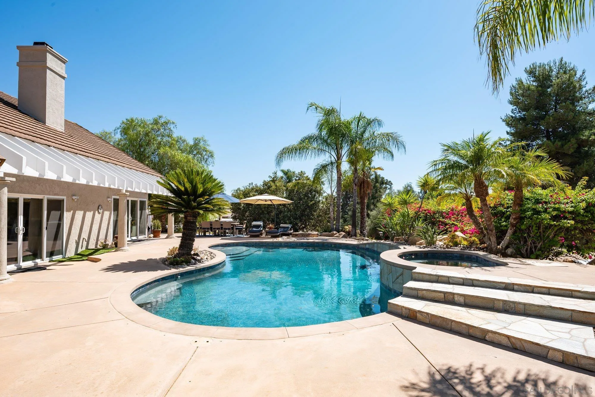 14298 Ipava Drive Poway, CA 92064 - Photo 36 of 74 a view of a swimming pool with a patio