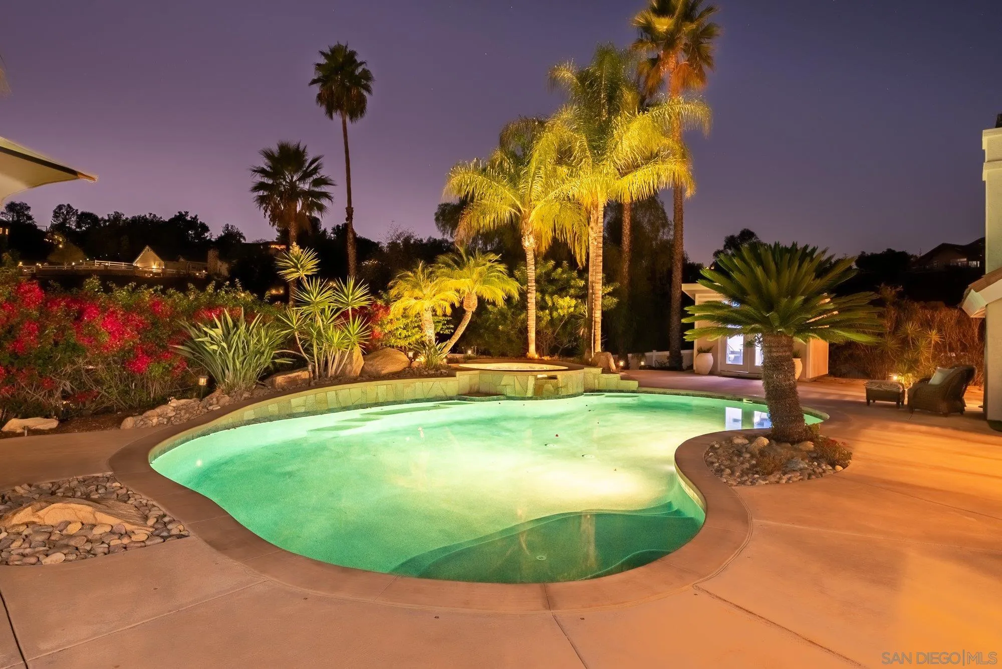 14298 Ipava Drive Poway, CA 92064 - Photo 39 of 74 a view of a swimming pool with a yard