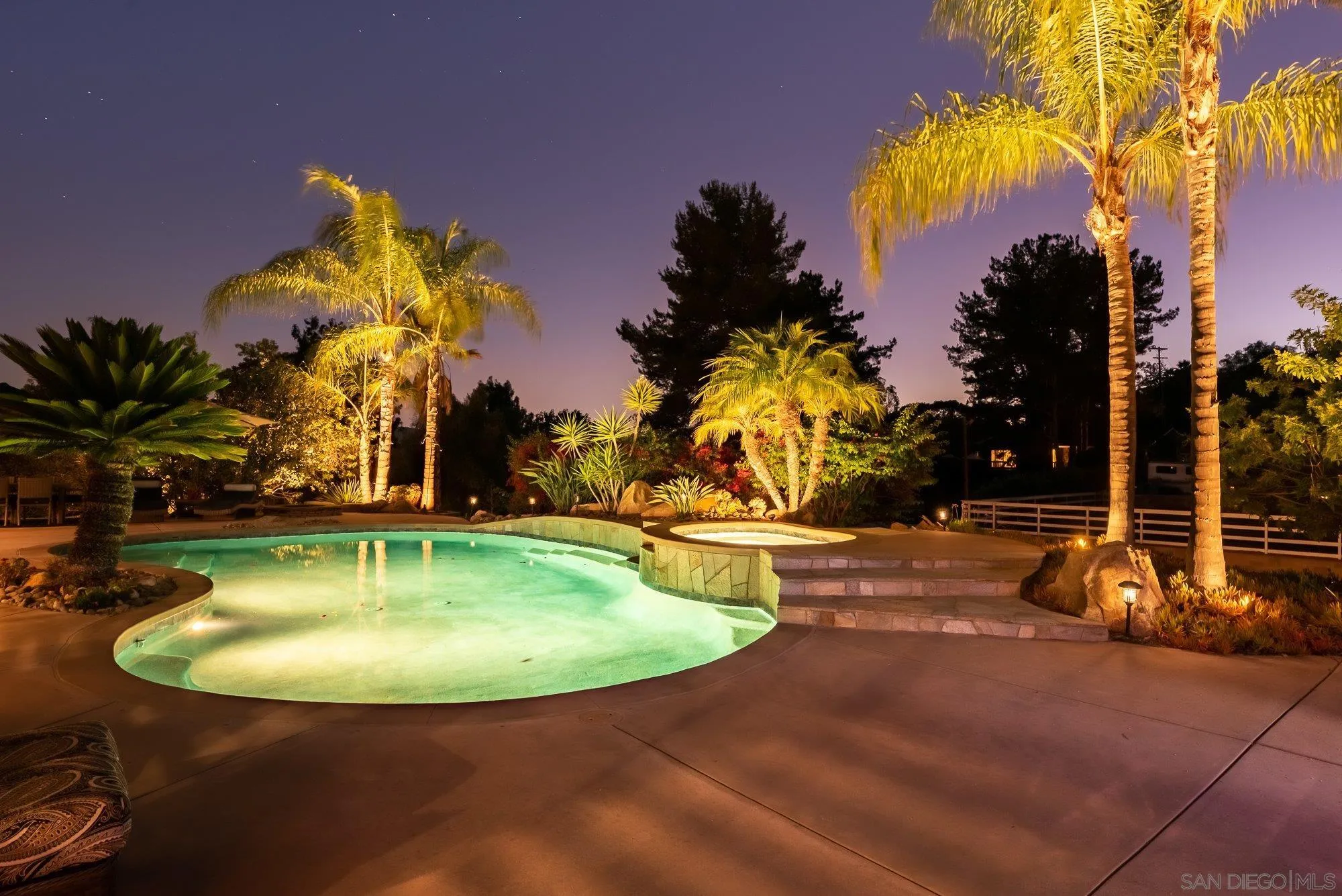 14298 Ipava Drive Poway, CA 92064 - Photo 40 of 74 a view of a swimming pool with a yard and potted plants