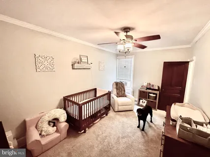 a livingroom with furniture and a ceiling fan