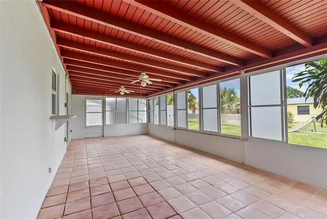 a view of backyard with natural light