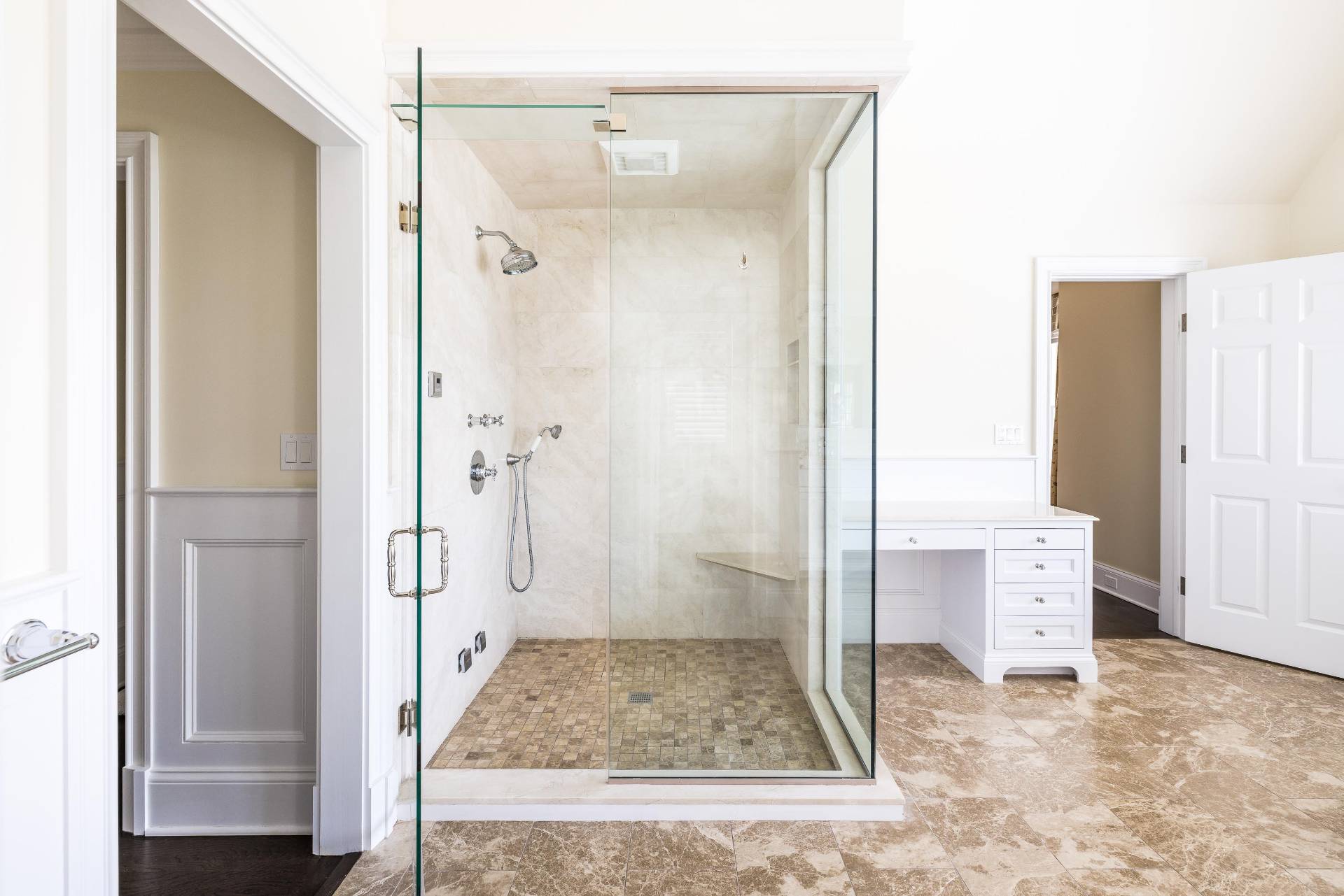 28 Bay Road Quogue, NY 11959 - Photo 19 of 35 a bathroom with a shower and toilet