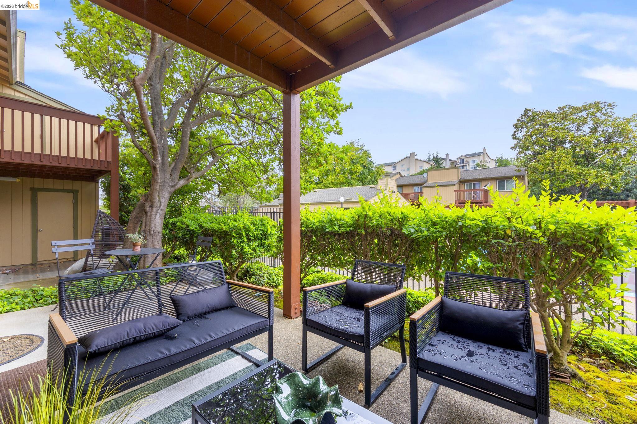 20111 West Ridge Court, Unit 13 Castro Valley, CA 94546 - Photo 17 of 50 View of patio / terrace featuring an outdoor lounge area