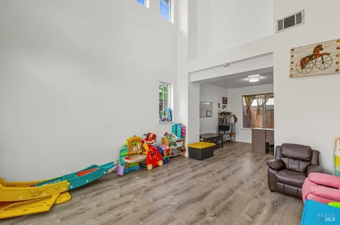 a children room with toys