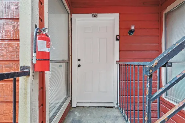 a view of front door