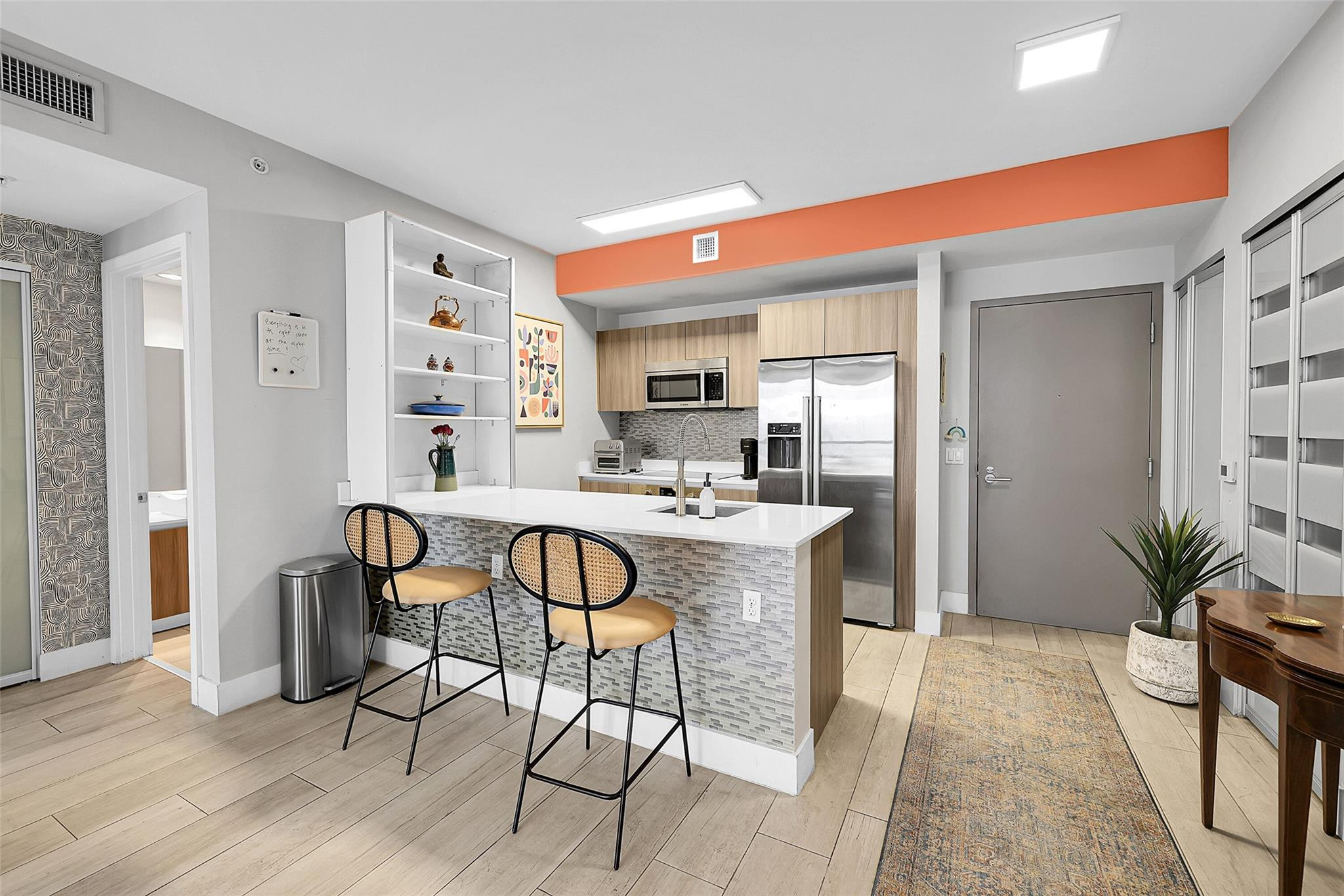 201 Southwest 17th Road, Unit 602 Miami, FL 33129 - Photo 2 of 37 View of Kitchen from the living room