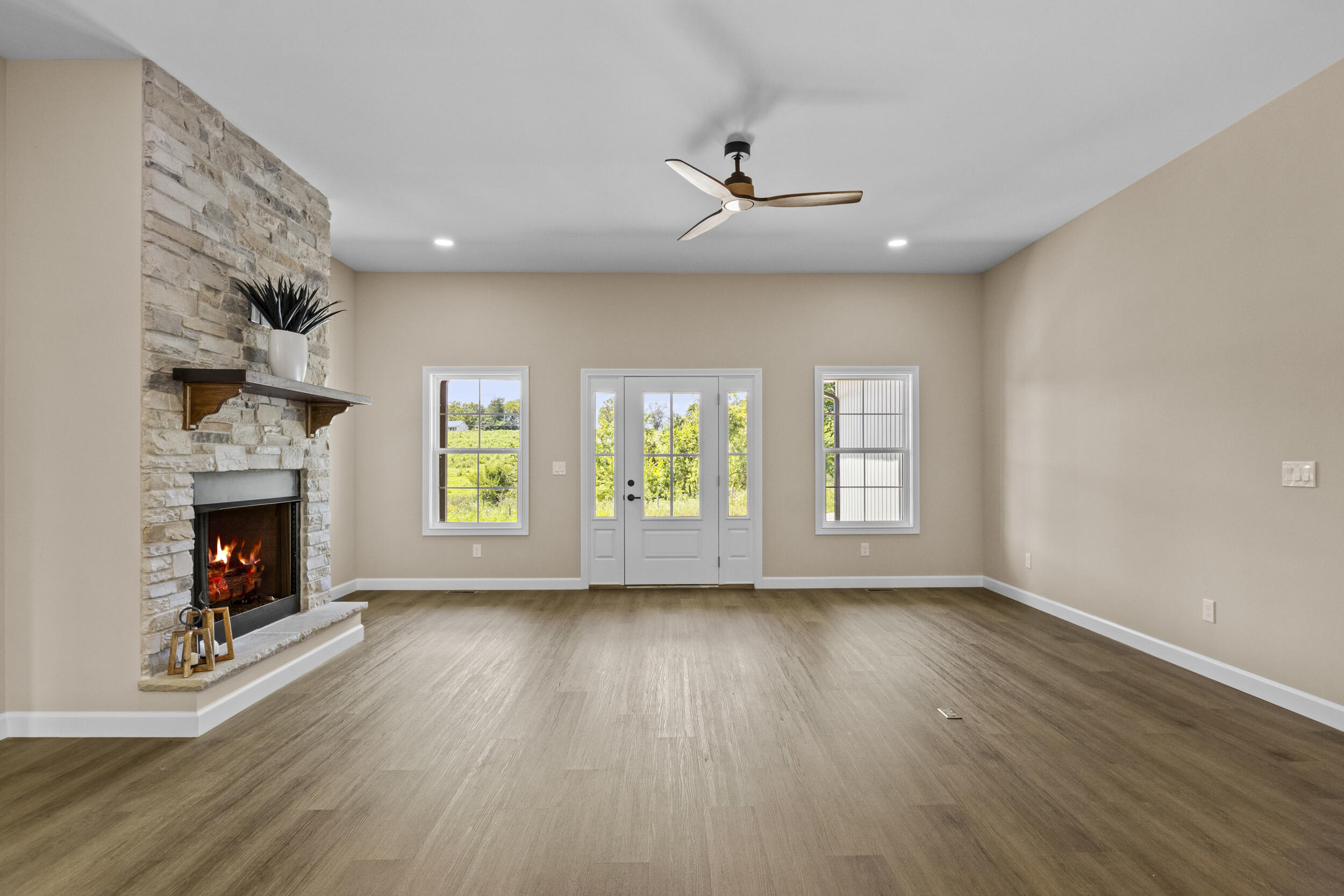 545 Boones Creek Road Lancaster, KY 40444 - Photo 7 of 49 Custom fireplace and hand built wood mantle