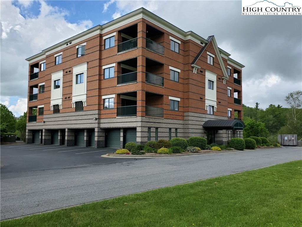 a front view of a building