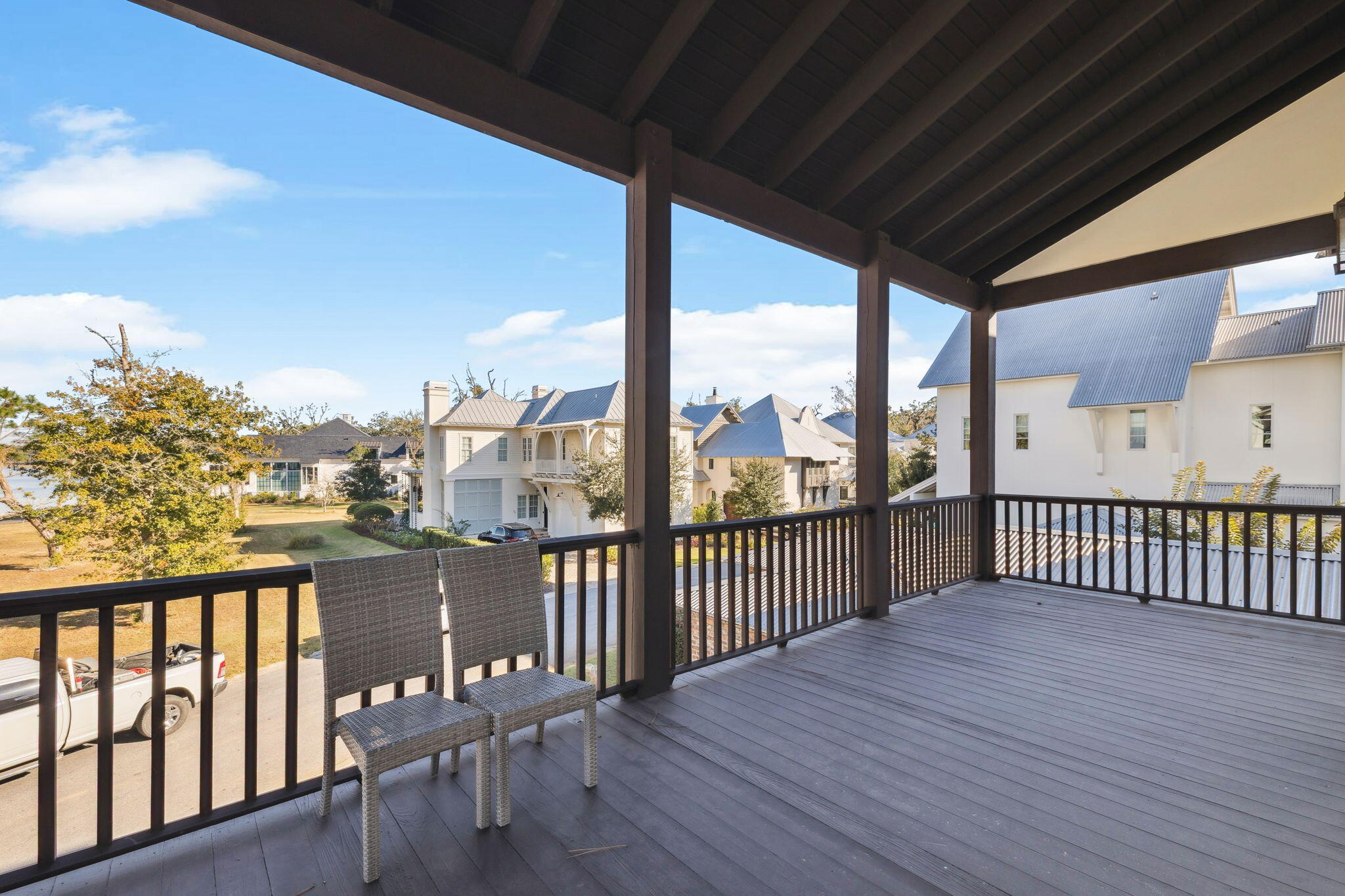 69 Bennett Santa Rosa Beach, FL 32459 - Photo 18 of 58 a view of a balcony with wooden floor