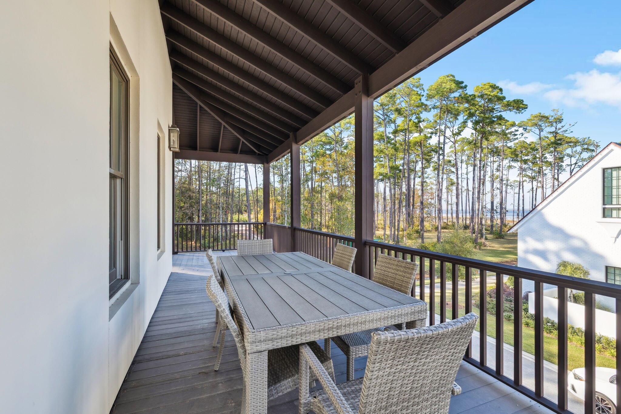 69 Bennett Santa Rosa Beach, FL 32459 - Photo 19 of 58 a view of backyard with a deck and wooden floor