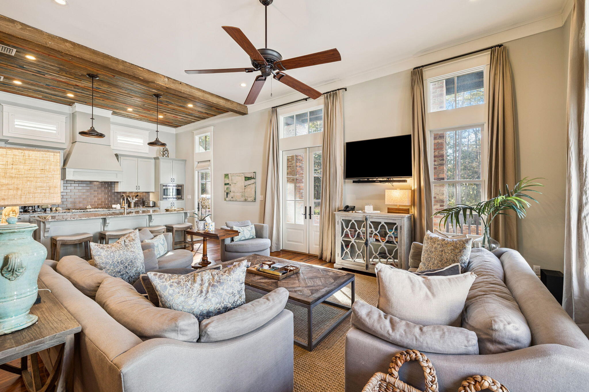 69 Bennett Santa Rosa Beach, FL 32459 - Photo 38 of 58 a living room with furniture and a flat screen tv