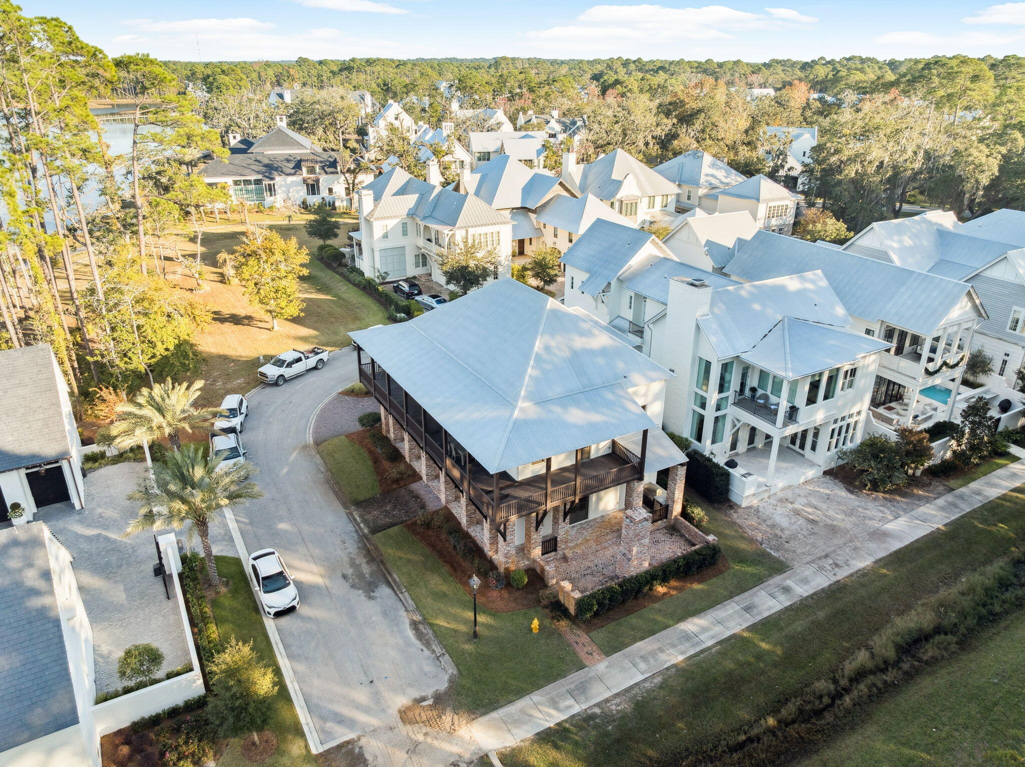 69 Bennett Santa Rosa Beach, FL 32459 - Photo 50 of 58 an aerial view of residential houses with outdoor space