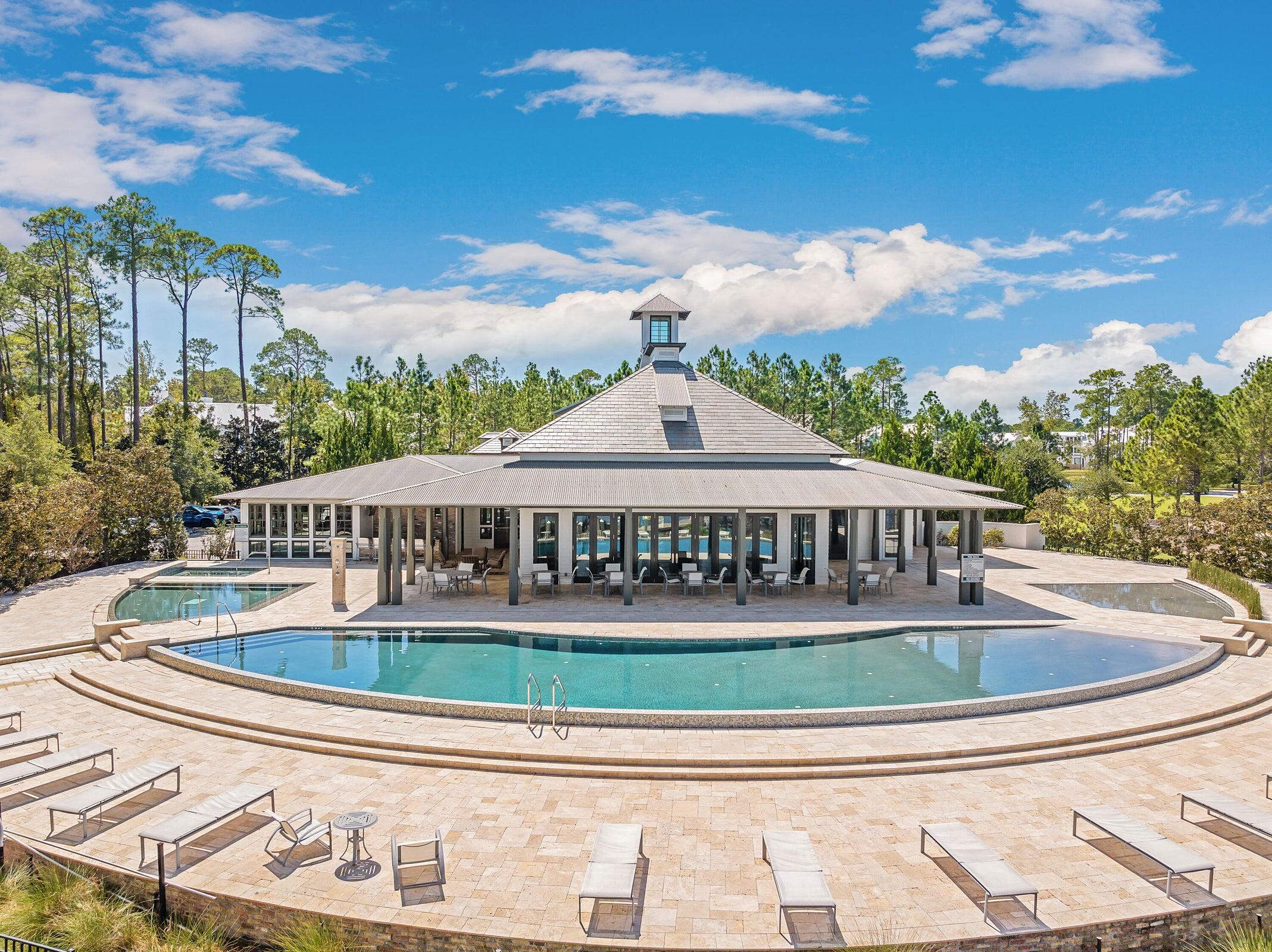 69 Bennett Santa Rosa Beach, FL 32459 - Photo 53 of 58 a view of a swimming pool with an outdoor seating