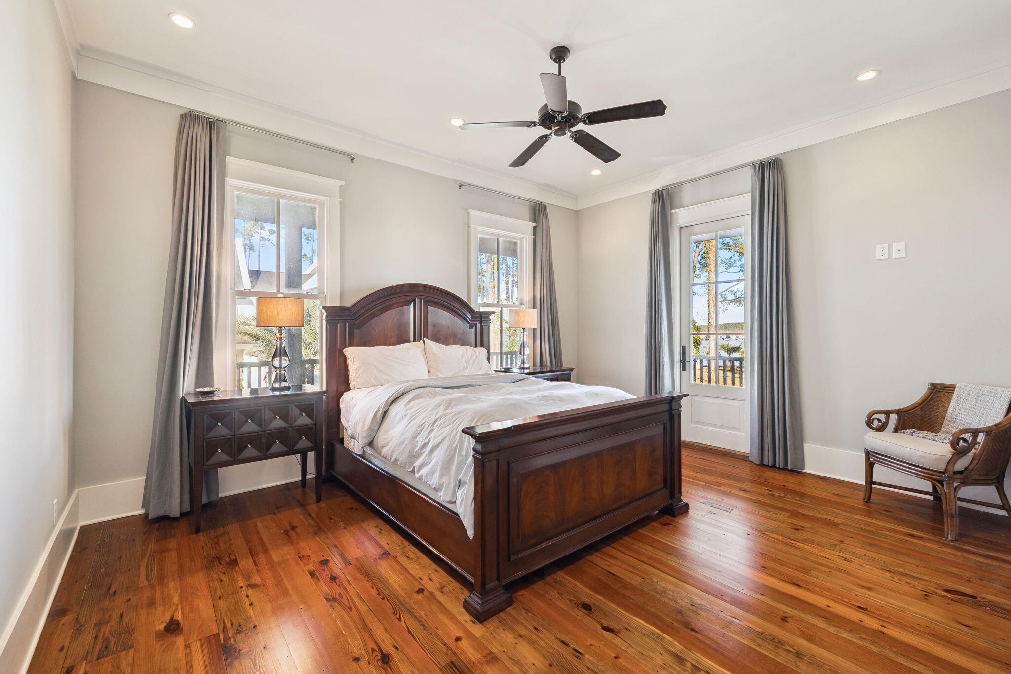 69 Bennett Santa Rosa Beach, FL 32459 - Photo 8 of 58 a bedroom with a bed and wooden floor