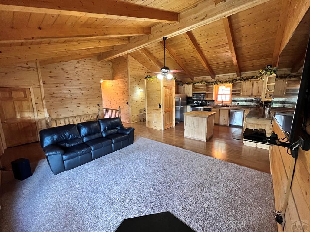 105 St Charles Avenue Rye, CO 81069 - Photo 3 of 35 a living room with furniture and a flat screen tv